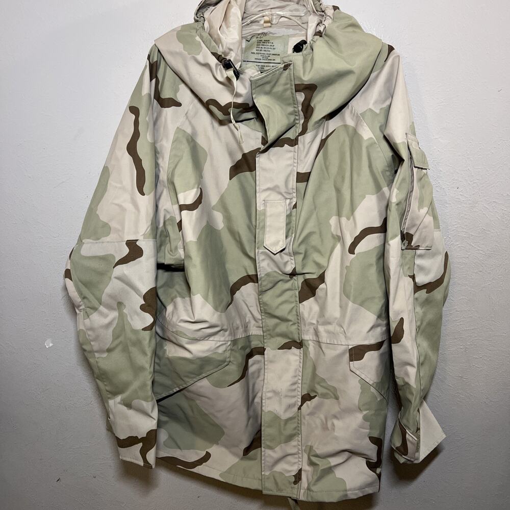 US Military ECWCS Gen 1 Desert Camo Parka XL Regular GoreTex Cold Weather Jacket